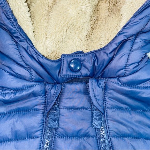 The White Company Blue Quilted Baby Pramsuit size 9-12 months - Picture 12 of 16